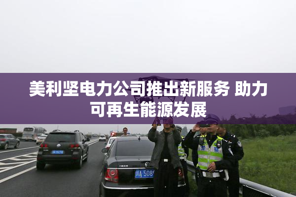美利坚电力公司推出新服务 助力可再生能源发展
