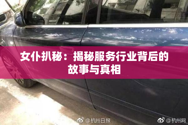 女仆扒秘：揭秘服务行业背后的故事与真相