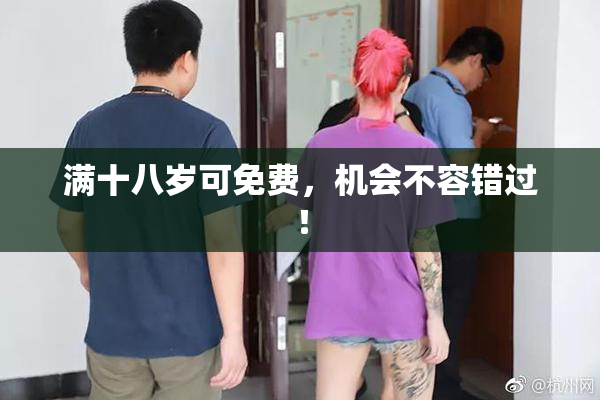 满十八岁可免费，机会不容错过！