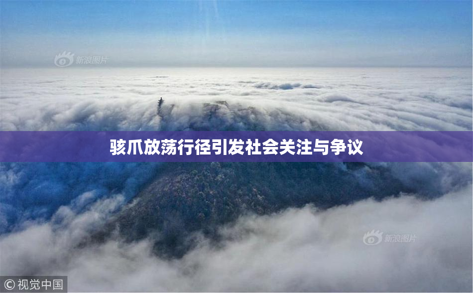 骇爪放荡行径引发社会关注与争议