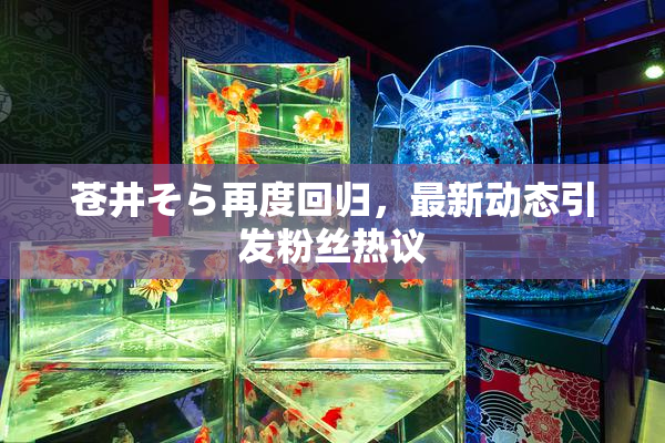 苍井そら再度回归，最新动态引发粉丝热议