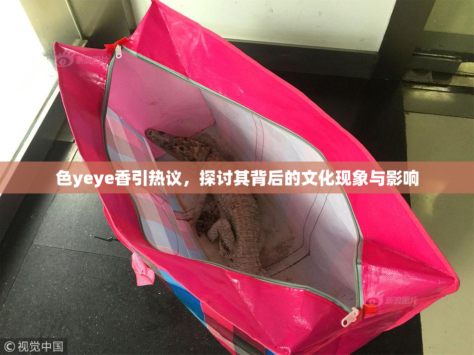 色yeye香引热议，探讨其背后的文化现象与影响
