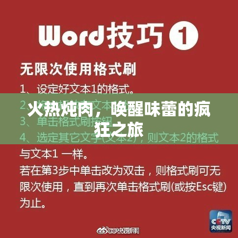 火热炖肉，唤醒味蕾的疯狂之旅