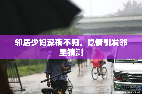 邻居少妇深夜不归，隐情引发邻里猜测