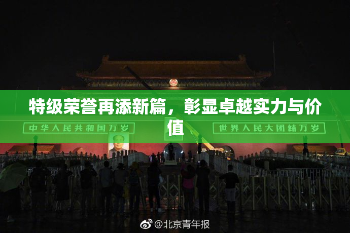 特级荣誉再添新篇，彰显卓越实力与价值