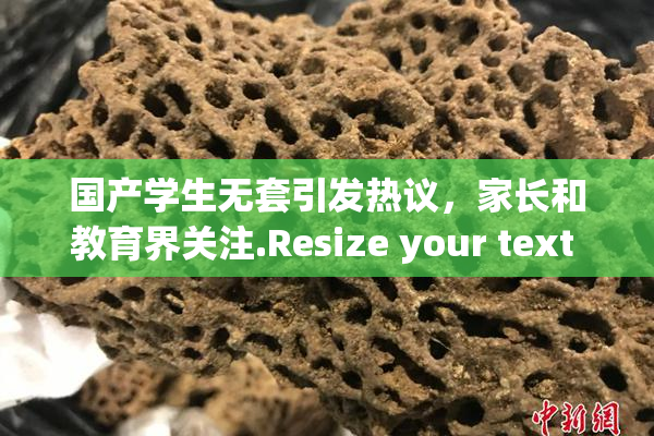 国产学生无套引发热议，家长和教育界关注.Resize your text in a word processor.