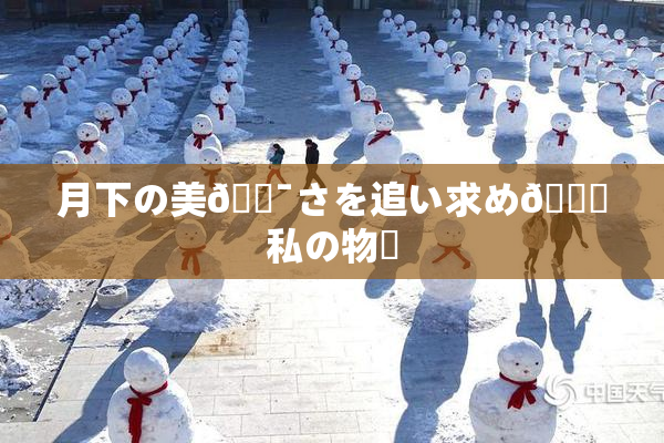 月下の美🔯さを追い求め🌃私の物語