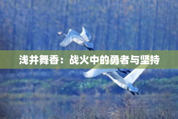 浅井舞香：战火中的勇者与坚持