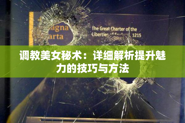 调教美女秘术：详细解析提升魅力的技巧与方法
