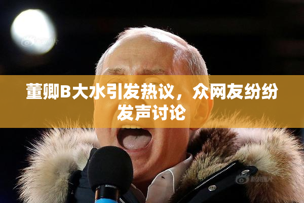 董卿B大水引发热议，众网友纷纷发声讨论