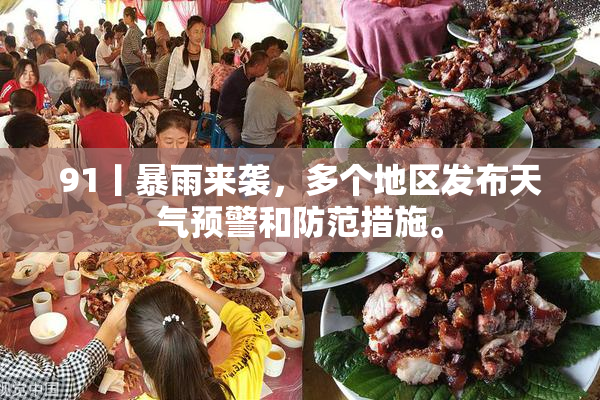 91丨暴雨来袭，多个地区发布天气预警和防范措施。