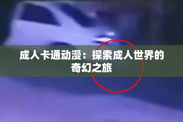 成人卡通动漫：探索成人世界的奇幻之旅