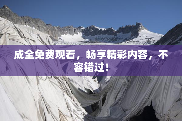 成全免费观看，畅享精彩内容，不容错过！