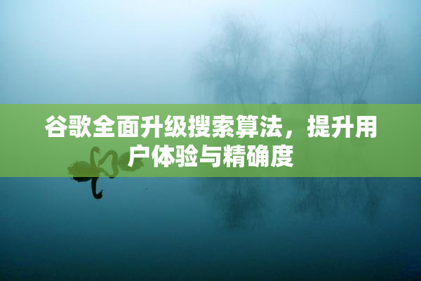 谷歌全面升级搜索算法，提升用户体验与精确度