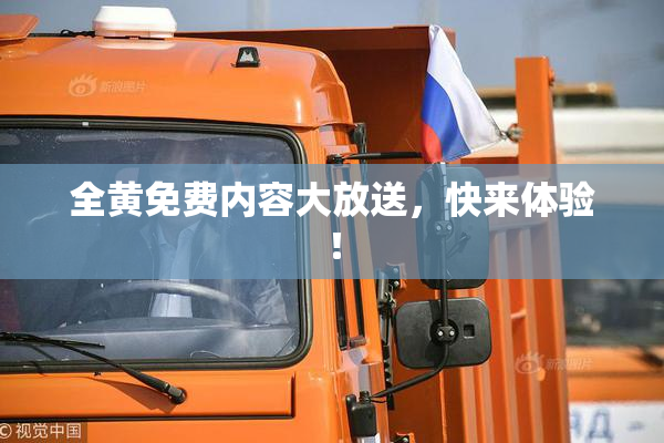 全黄免费内容大放送，快来体验！
