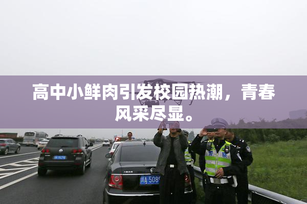 高中小鲜肉引发校园热潮，青春风采尽显。