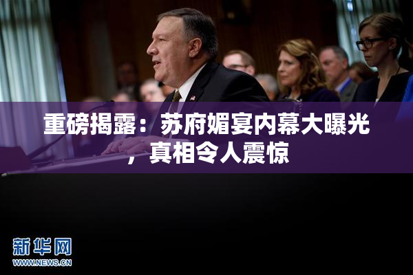 重磅揭露：苏府媚宴内幕大曝光，真相令人震惊
