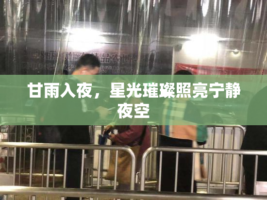 甘雨入夜，星光璀璨照亮宁静夜空
