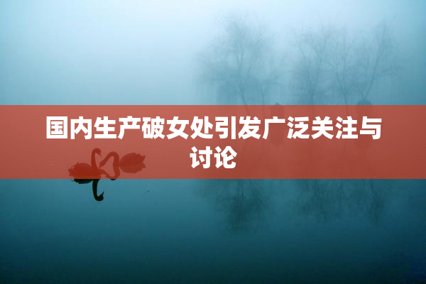 国内生产破女处引发广泛关注与讨论