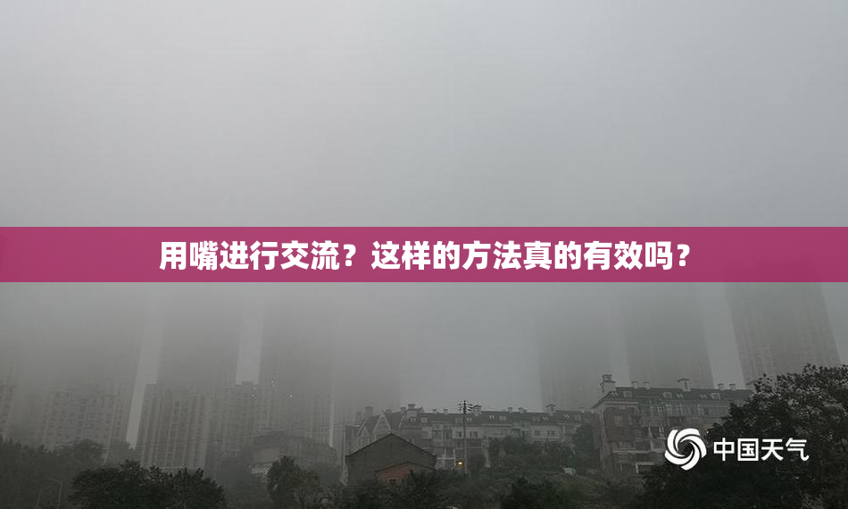 用嘴进行交流？这样的方法真的有效吗？