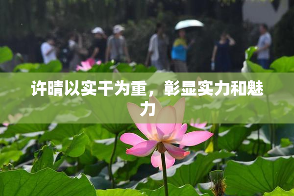 许晴以实干为重，彰显实力和魅力