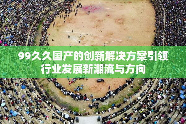 99久久国产的创新解决方案引领行业发展新潮流与方向