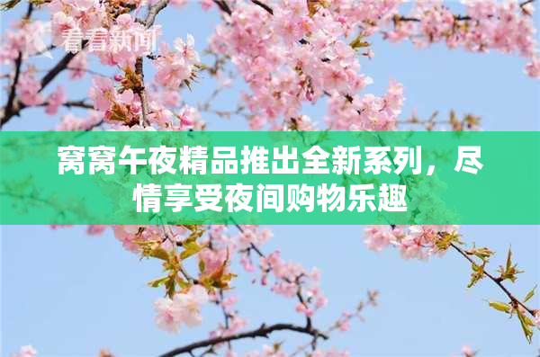 窝窝午夜精品推出全新系列，尽情享受夜间购物乐趣