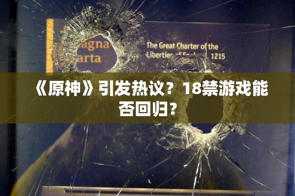 《原神》引发热议？18禁游戏能否回归？