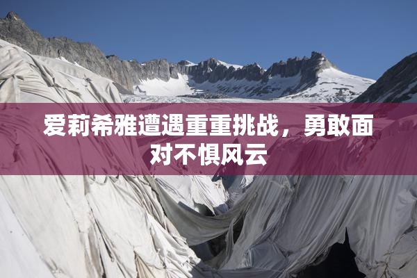 爱莉希雅遭遇重重挑战，勇敢面对不惧风云